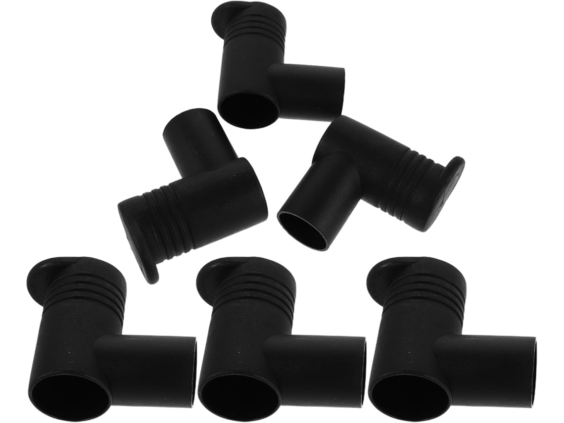 Conector Plástico Negro Tendedero Juego 6 Piezas Ángulo Recto 90° Compatible Tendederos Independientes Montaje
