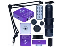 Cámara microscópica Puppis Pink Pro de 51 MP con HDMI y USB | Lente 180x | Brazo ajustable