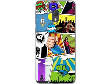 Carcasa Alcatel 1C (2019) TUMUNDOSMARTPHONE Comic Multicolor