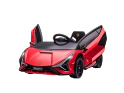 Coche Deportivo Eléctrico De 12 V Para Niños Con Control Remoto, Puertos Mp3 Y Usb, Rojo.