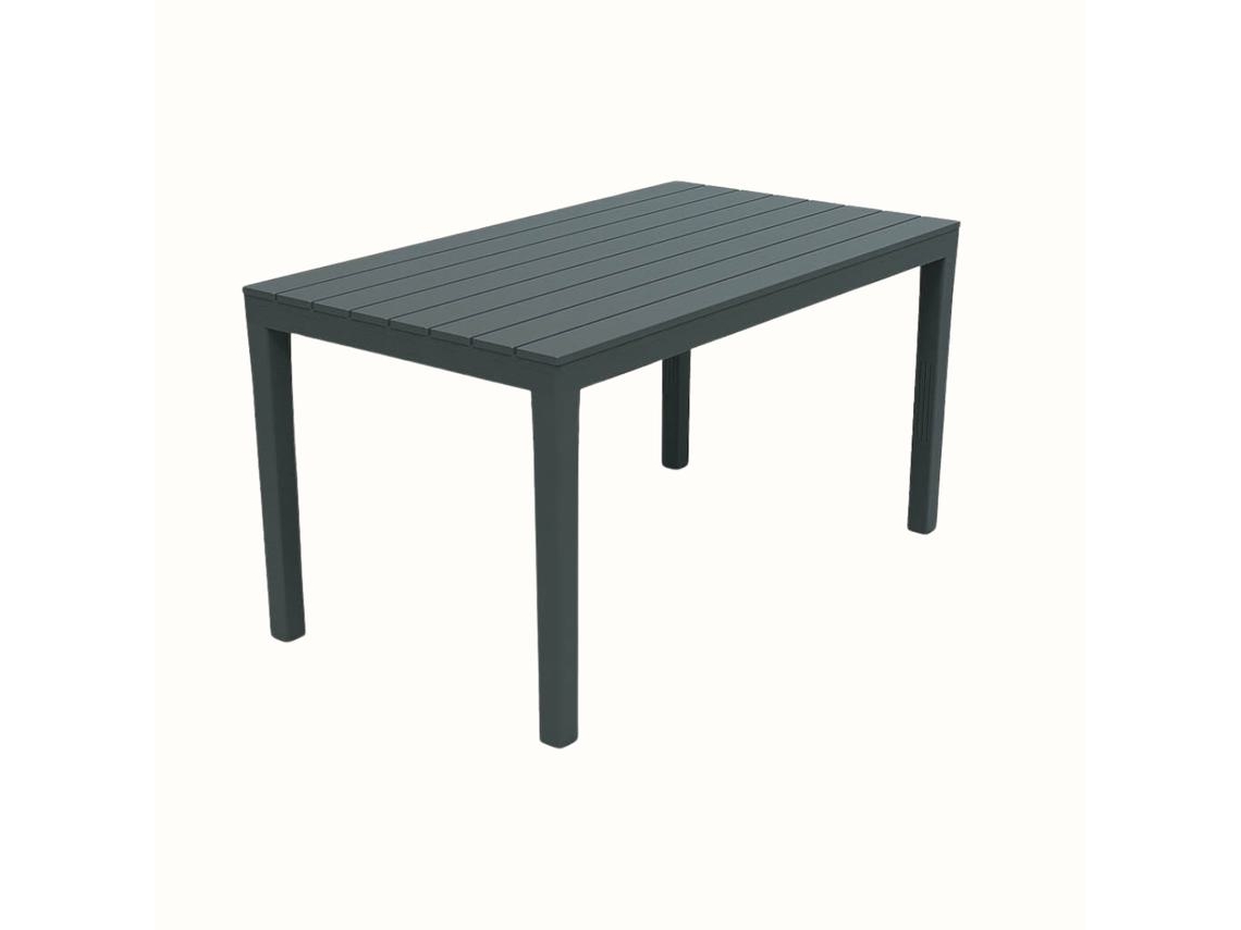 Mesa IPAE-PROGARDEN Rectangular Negro (138x78x72cm)