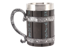 Taza Baok grande de acero inoxidable, resistente a altas temperaturas, ideal para cerveza, zumos de frutas y agua, con un estampado decorativo.