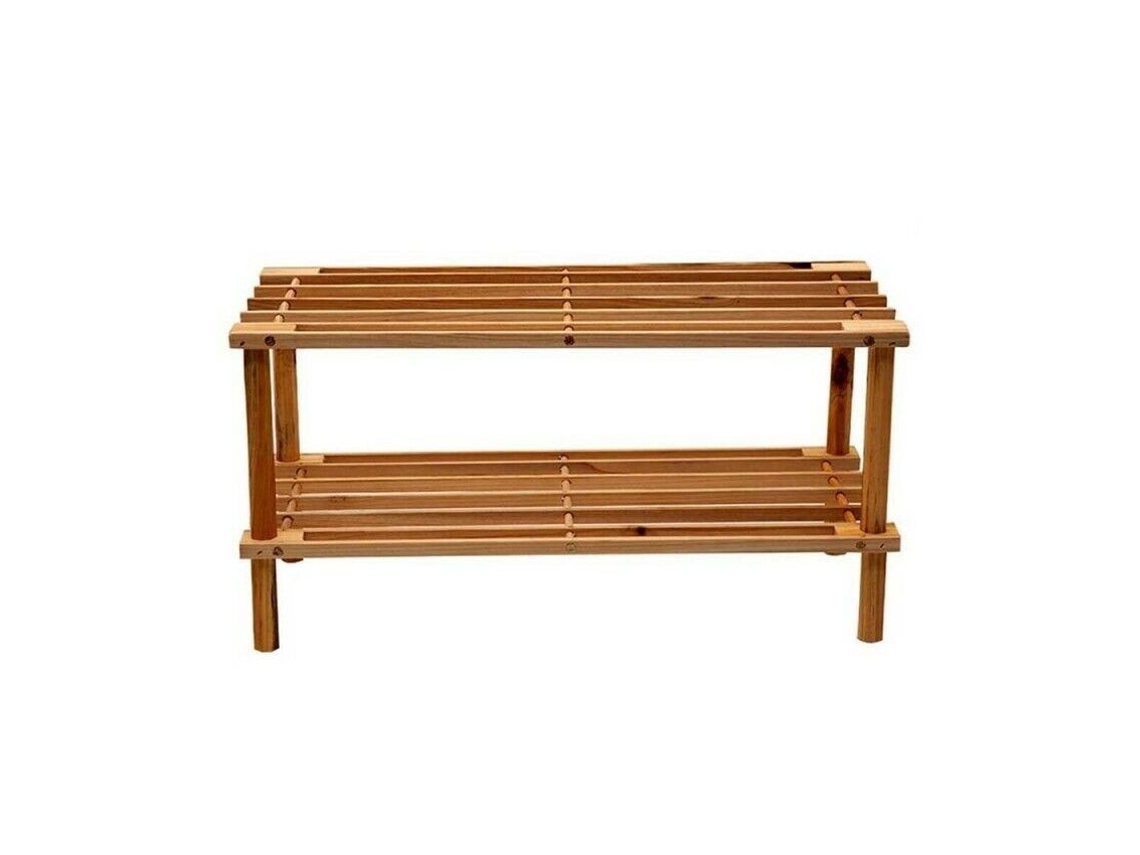 Zapatero 2 Baldas Madera Abeto 64X27X30Cm SANDA