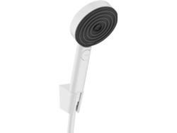 Conjunto de soporte para cabezal de ducha Hansgrohe Pulsify Select S 105 3jet Relaxation Ecosmart con flexo de 125 cm, 24306700, blanco mate