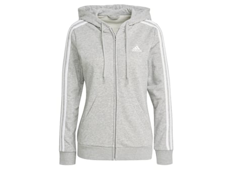 Sudadera con Capucha de Niños ADIDAS Capuz Fecho Correr Essentials Logo Tam Negro (9/10 Años)