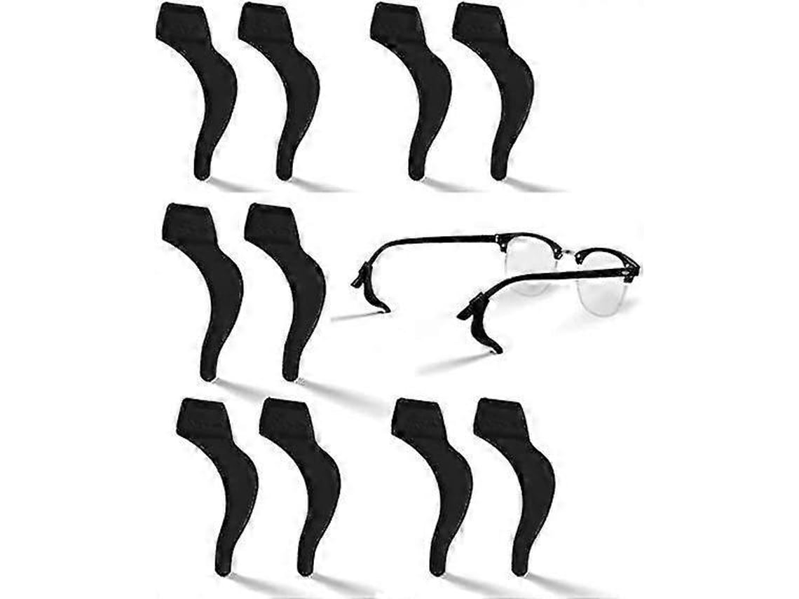 Ganchos para las orejas para gafas, gancho de silicona suave antideslizante, protector de patillas, gafas de cristal Rosewell