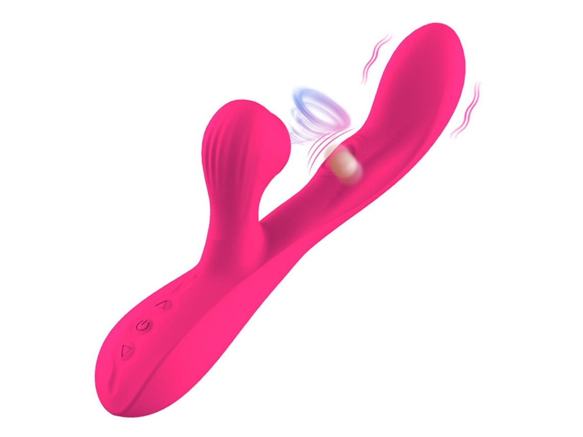 Vibrador De Masaje De Succin Y Bofetadas Multifrecuencia Para Mujeres (rojo)