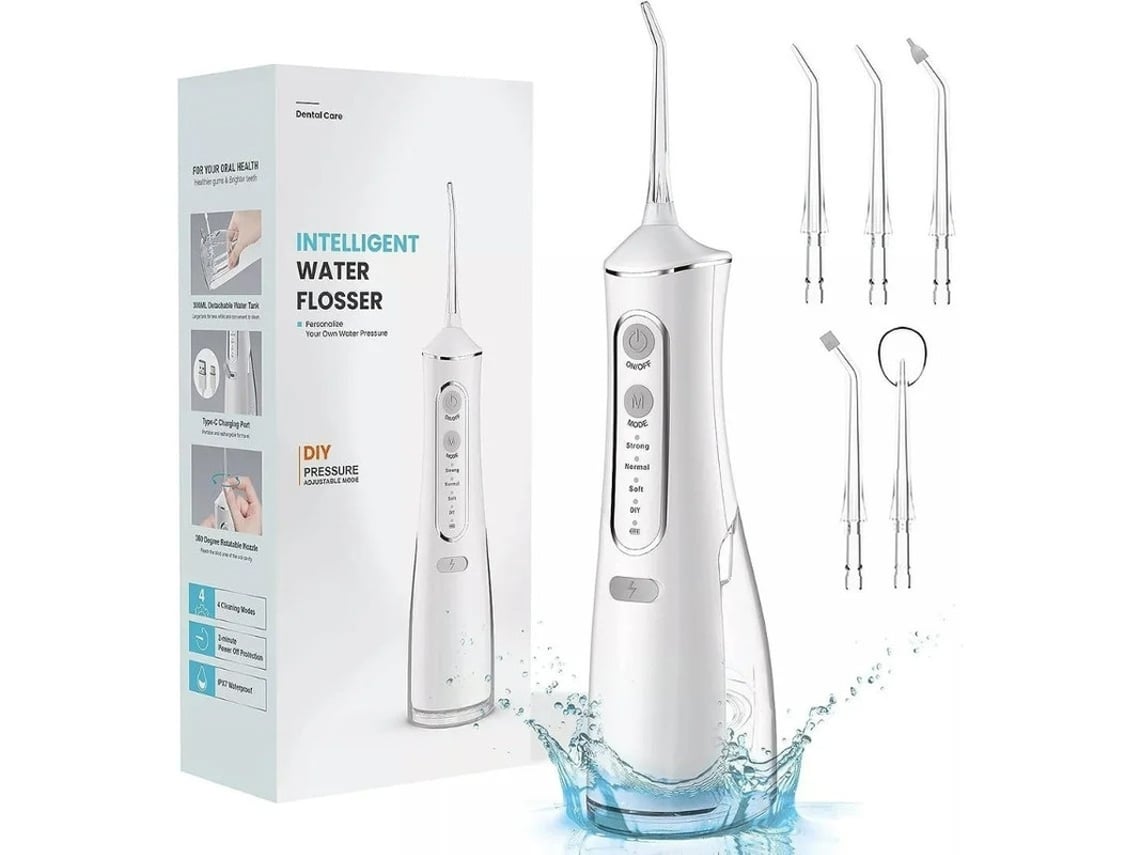 Irrigador bucal inalámbrico Yizhood con 4 modos y 5 puntas