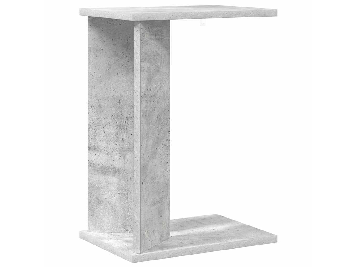 Mesa Auxiliar | Mesa Lateral Gris Concreto 35 X 25 X 50 Cm