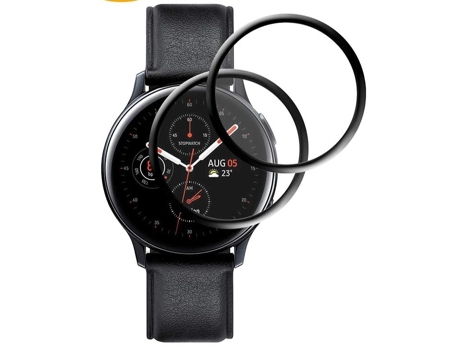 Protector de Pantalla SLOWMOOSE para Reloj Samsung Galaxy Hd Activo Anti-Burbuja de Borde Redonda Suave (Galaxy Ativa)