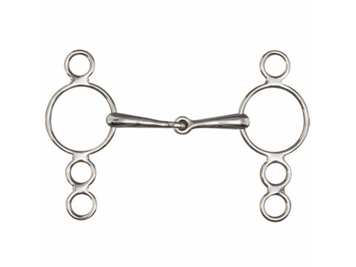 Bocado de 3 o 4 anillos, tipo acero inoxidable PESSOA