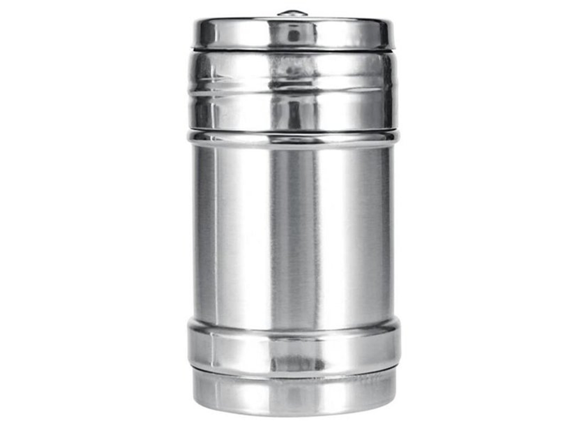 Salero giratorio de acero inoxidable, tarro de condimentos a prueba de fugas, botella de cocina extragrande