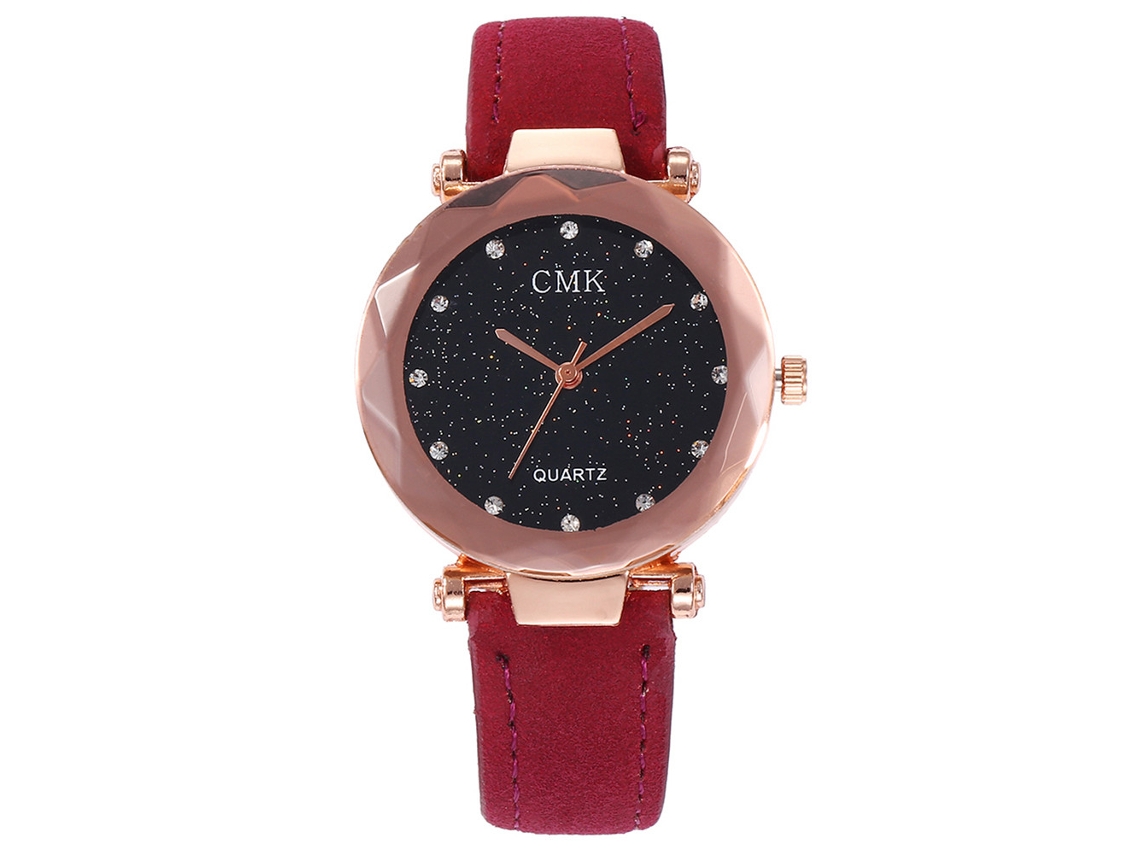 Reloj De Pulsera De Cuarzo Para Mujer Yolako Con Correa De Plástico Estándar - Diseño Con Personalidad (oro Rosa Azulado)