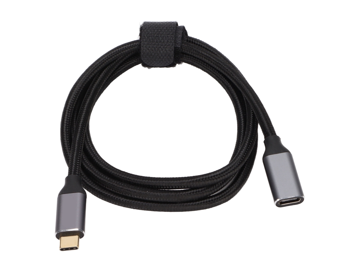 Cabo De Extensão Usb C Macho Para Fêmea 100w Pd 5a Usb 3.2 Gen2 10gbps 4k 60hz Linha Trançada Náilon
