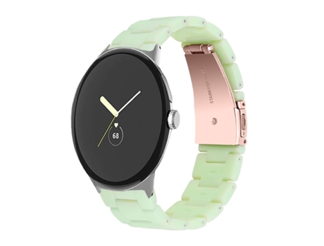 Reloj Google Pixel con correa de resina verde claro de lujo VEANXIN