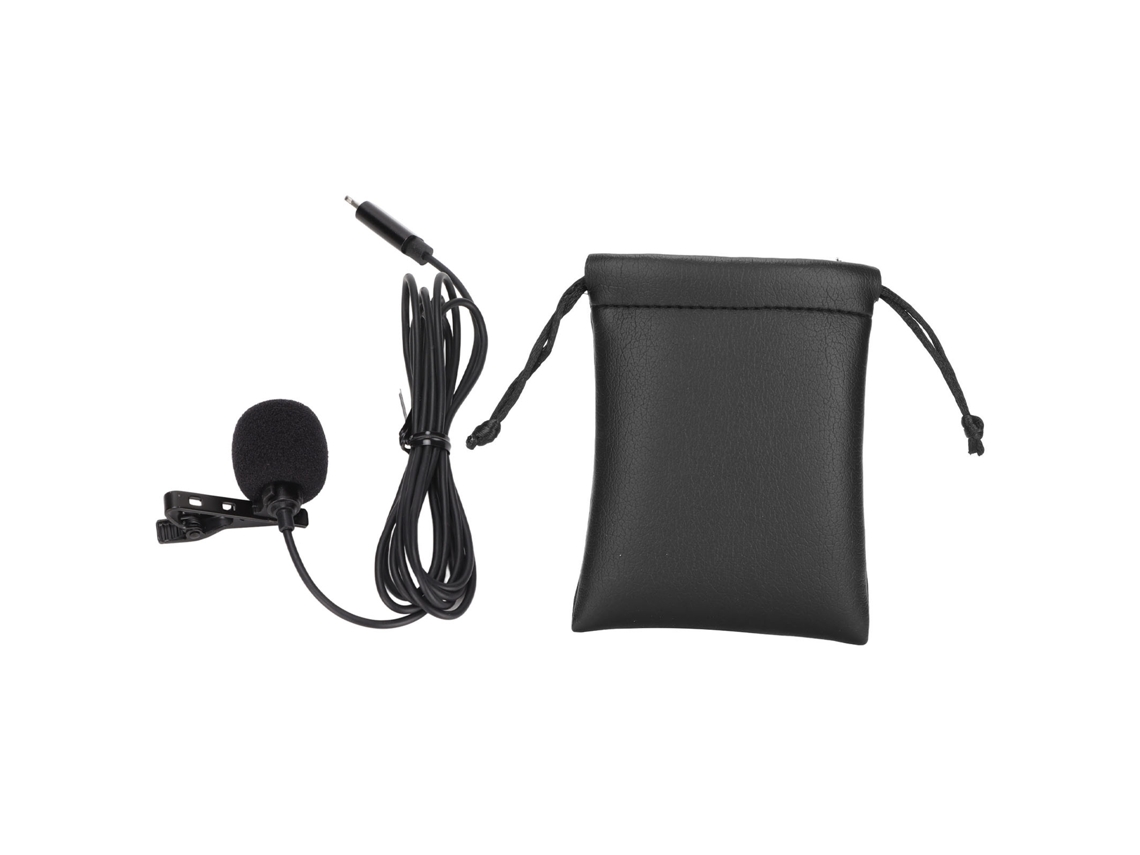 Microfone Lavalier Com Redução De Ruído Plug Ios Prendedor Lapela Para Celular Transmissão Ao Vivo Entrevista