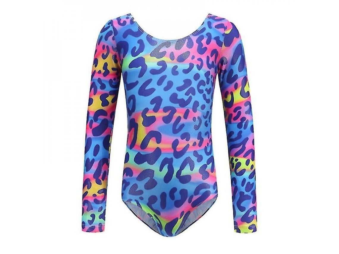 2026-Gynastica Ballet Costume Menina Manga Longa Collant Dança Treinamento Yoga Performance 160cm A