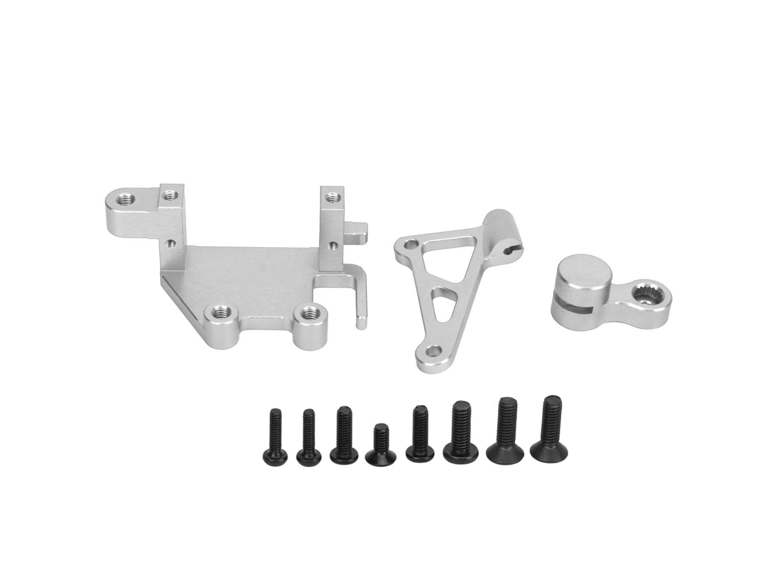 Conjunto De Braços De Suporte De Servo Rc Para Moto Elétrica Losi Promoto Mx 1/4 Prata