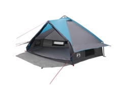 Tienda tipi para 8 personas, azul y gris, 490 x 410 x 210 cm