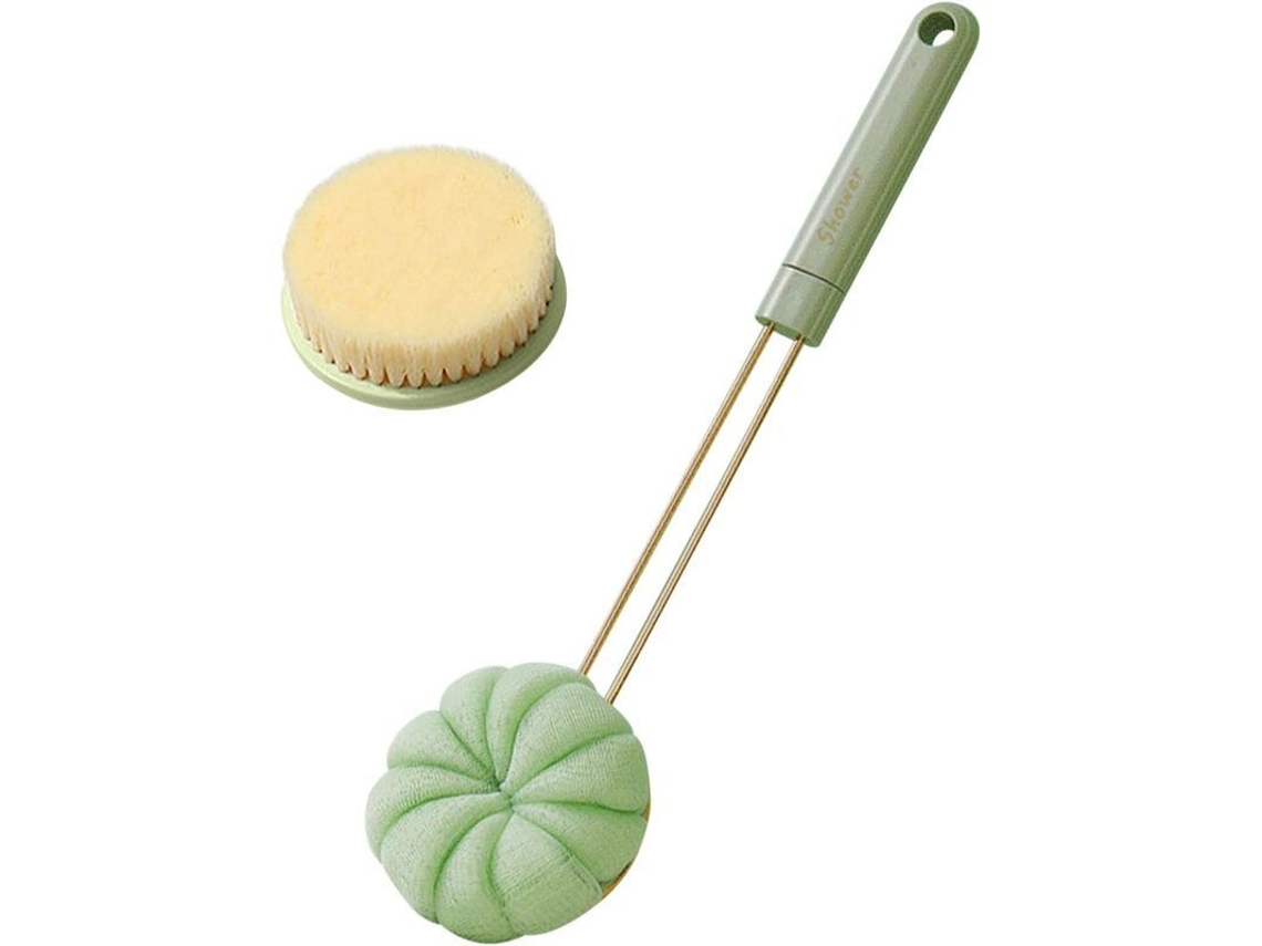 Cepillo De Baño Con Mango Largo, Cepillo Corporal Para Baño Y Masaje Con Bola De Baño