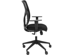 Silla de Escritorio Operativa PIQUERAS Y CRESPO Motilla Negro (Brazos regulables - Malla y Tejido)