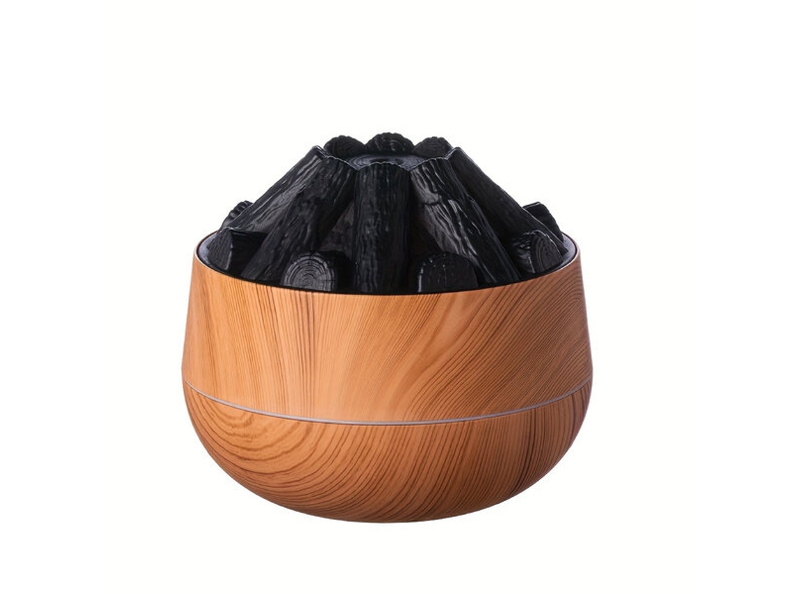Humidificador ultrasónico de vapor frío USB con efecto llama