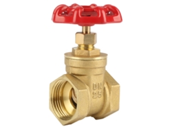 Válvula de gaveta de latão DN25 BSPP G1 232psi para água, óleo e gás.
