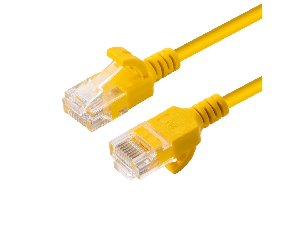 Microconector U/UTP Cat6a Slim 0,5m Amarillo