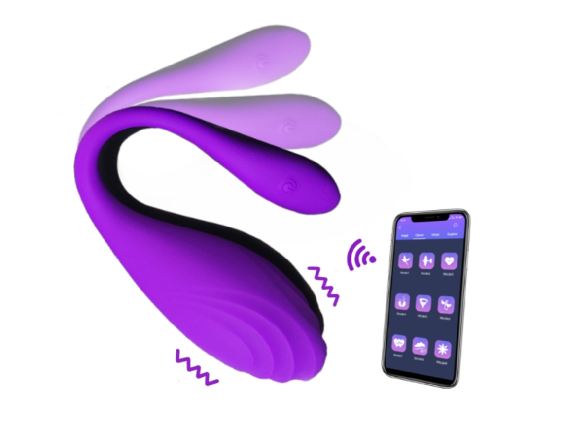 Vibrador App Control para Mujer Pareja Amor Huevos con 12 Frecuencias y App Control Remoto Juguetes Sexuales para Adultos BISBISOUS