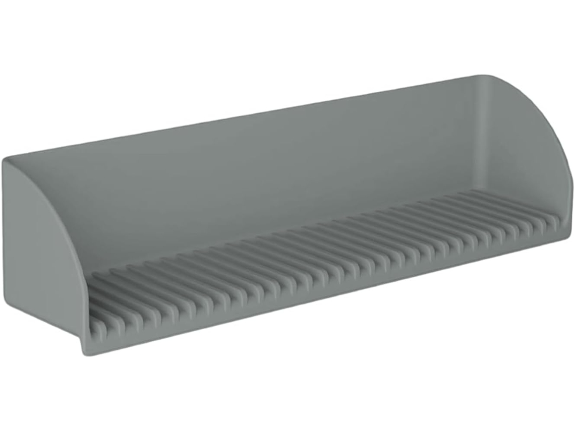 Protector contra salpicaduras para bañera y ducha, bandeja de silicona antideslizante con protección, Gokoco