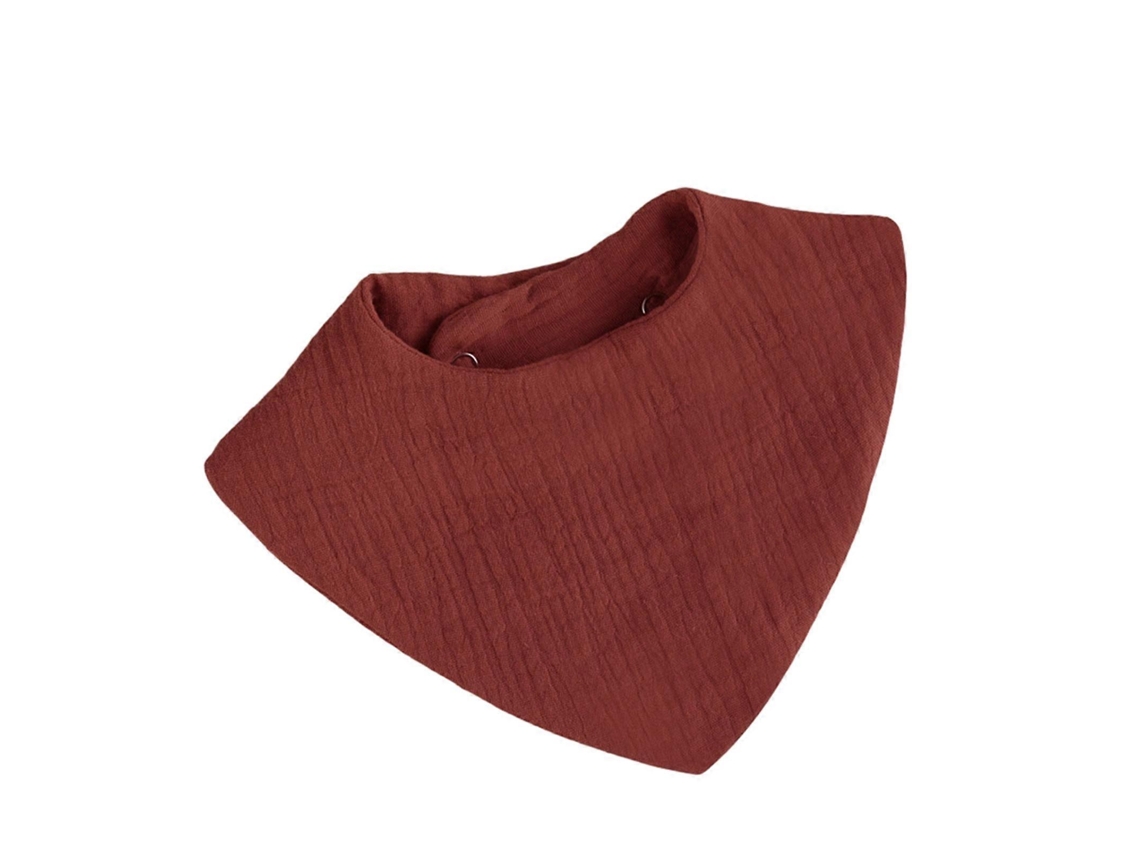Baberos de bebé de calibre absorbentes y suaves de tela para recién nacidos Baberos de bebé de 6 capas Baberos ligeros para niños y niñas Rojo ladrillo