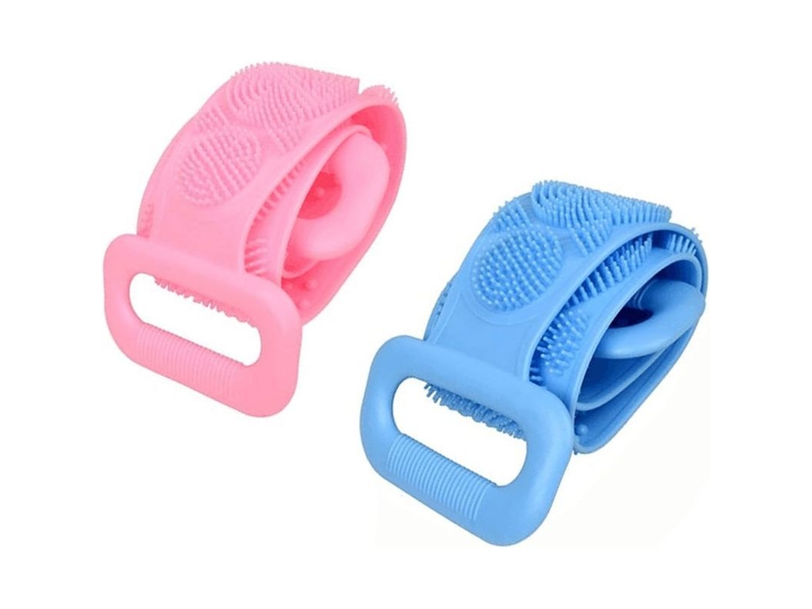 Cinturón De Baño De Silicona Extendido Con Dos Lados Para La Limpieza Y Exfoliación Corporal.