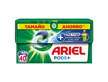 Em Pods 3 1 Ativo 40 Lavando Detergente Prateadoariel