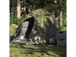Tienda de campaña tipo domo para 2 personas, impermeable, camuflaje.