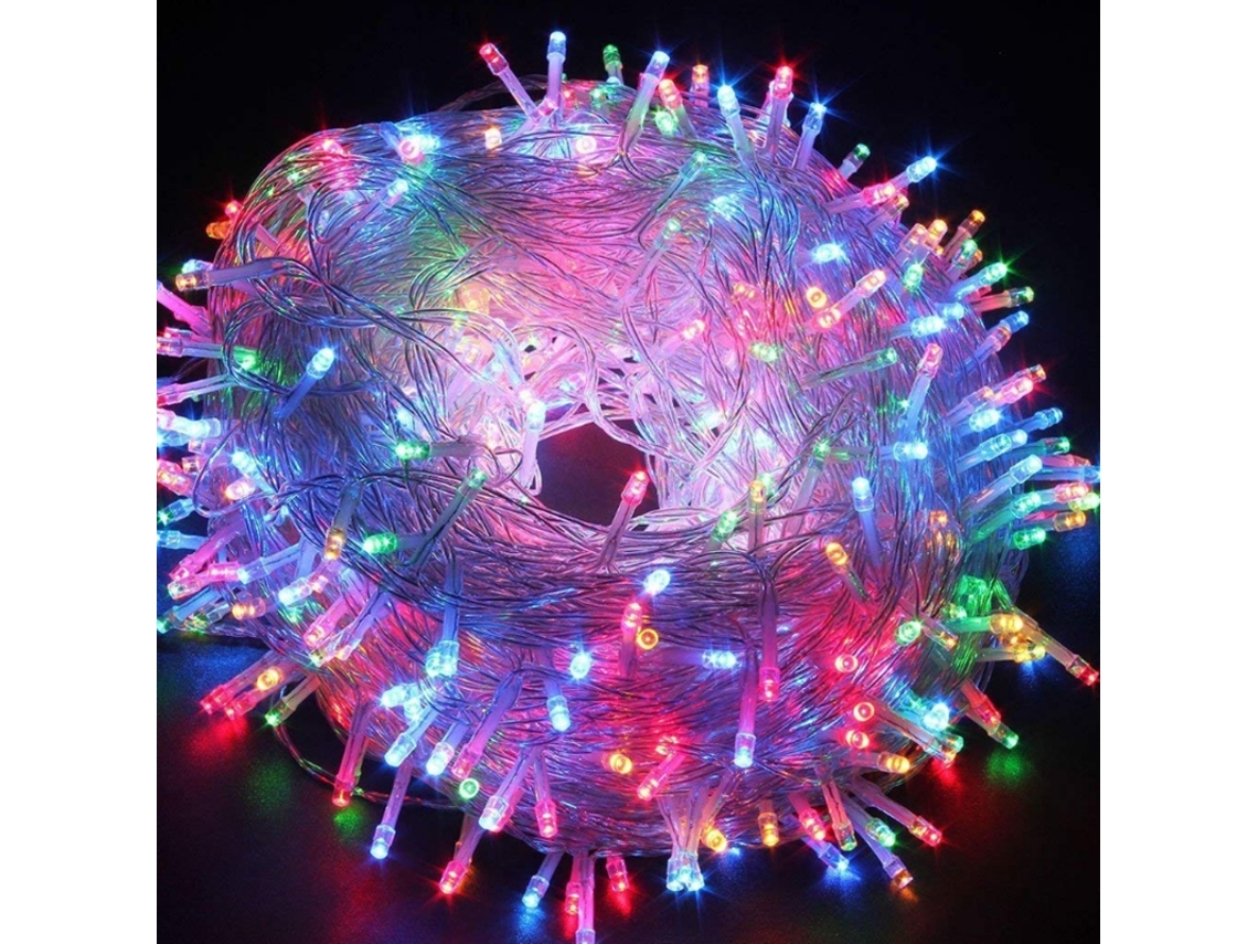 (100 M De Largo, 600 Cuentas Led) Cadena De Luces Led, Resistente Al Agua, Diseño Enchufable Inalámbrico.