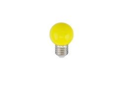 Bombilla LED esférica 1w E27 amarilla Gsc