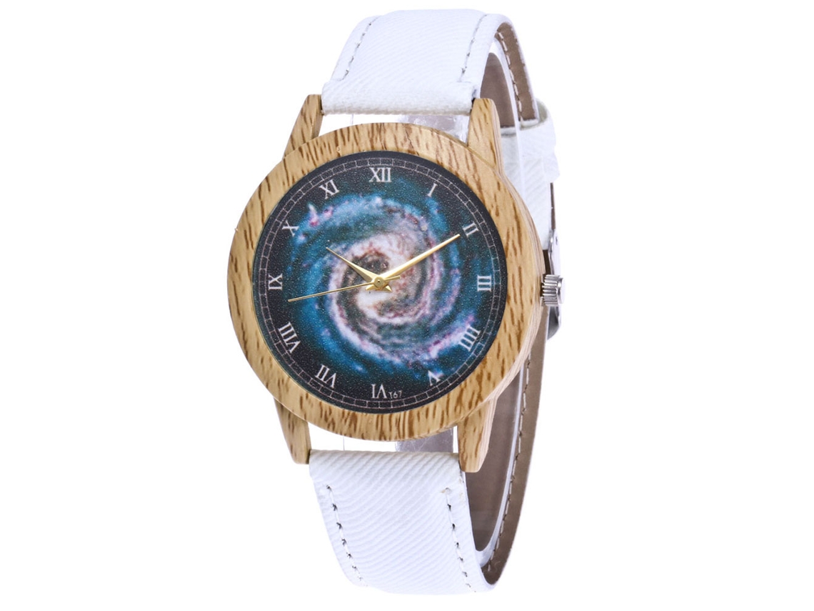 Reloj De Pulsera De Cuarzo Unisex Con Correa De Denim Moda Regalo Blanco Zhoulianfa