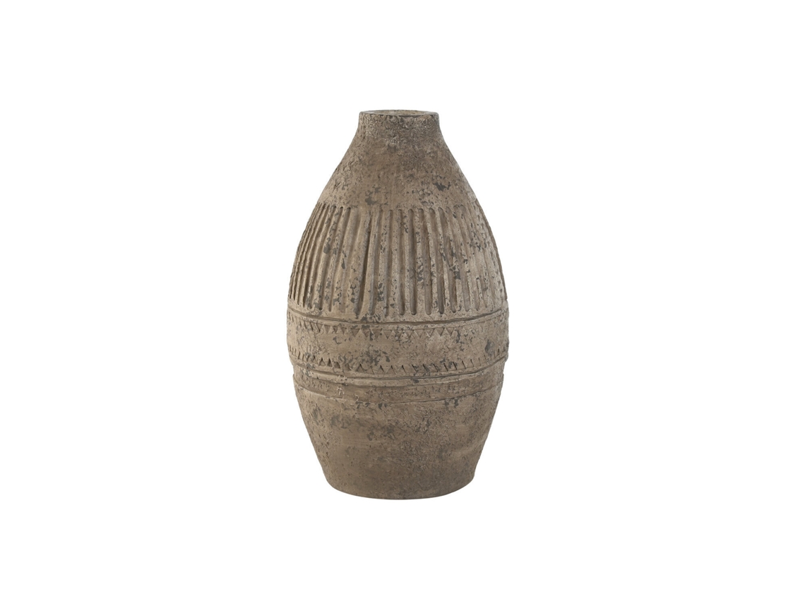 Jarron Magnesia Marron 28x28x48cm