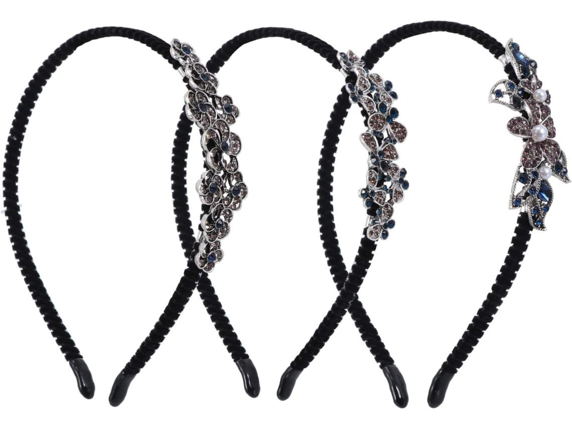 Conjunto De 6 Elegantes Tiaras Com Strass, Delicados Acessórios De Cabelo Para Casamentos E Outras Ocasiões Especiais.