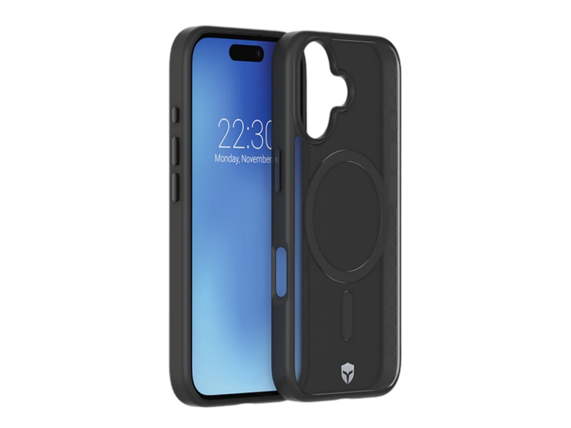 Funda Reforzada Magsafe Air Frost Sistema para iPhone 16 FORCE CASE Plástico Resistente Negro