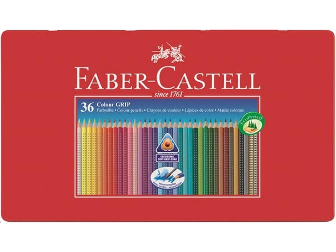 Lápiz de Color FABER-CASTELL Colour Grip 36 Colores