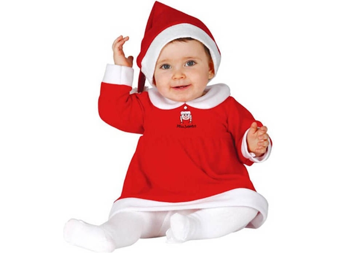 Disfraz de Bebé DISFRAZZES Mamá Noel (Talla: 6 a 12 meses)