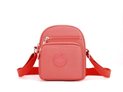 Bolso bandolera elegante (rosa), bolso de hombro ajustable de nailon, informal y moderno.