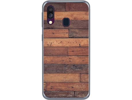 Carcasa Samsung Galaxy A40 TUMUNDOSMARTPHONE Madera 03 Multicolor