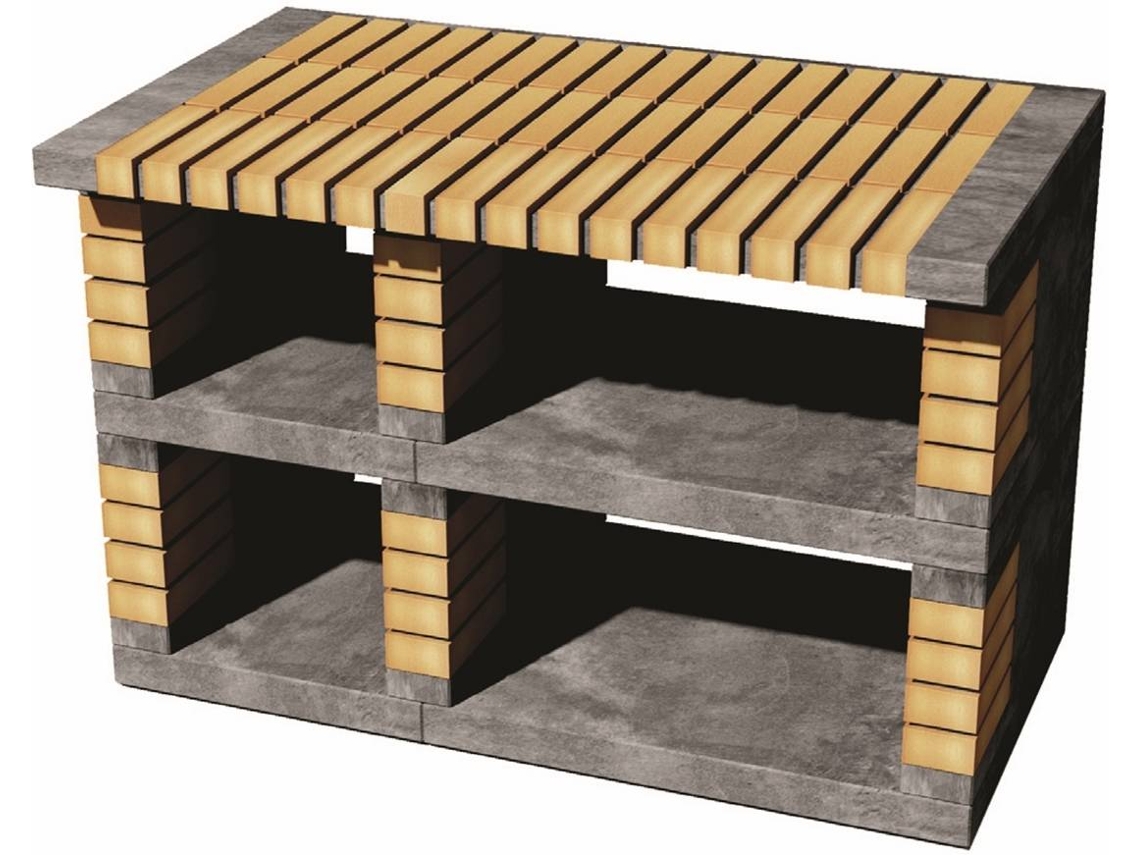 Módulo para Barbacoa MOVELAR Pan America (Ladrillo Tintado - 120x70x220cm)