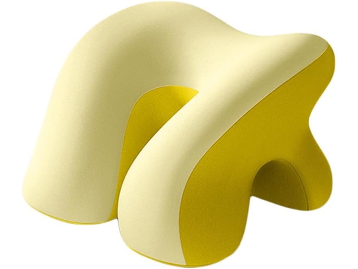 Almohada Ergonómica Para Siesta En La Oficina, Espuma De Memoria, Soporte Para Cuello / Alivio De Fatiga (amarillo) Czhhmart