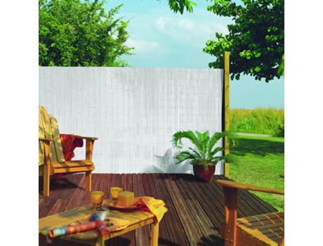 Cañizo Sintético NORTENE Plasticane Oval 300X150 Cm Malla de Ocultación para Jardín Y Terrazas 85% Ocultación Color Blanco