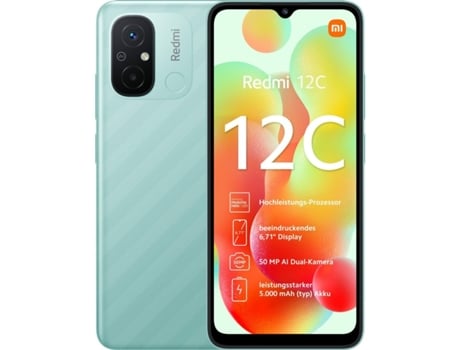 Smartphone XIAOMI Redmi 12c (6,71'' - 3 GB - 64 GB - Verde)