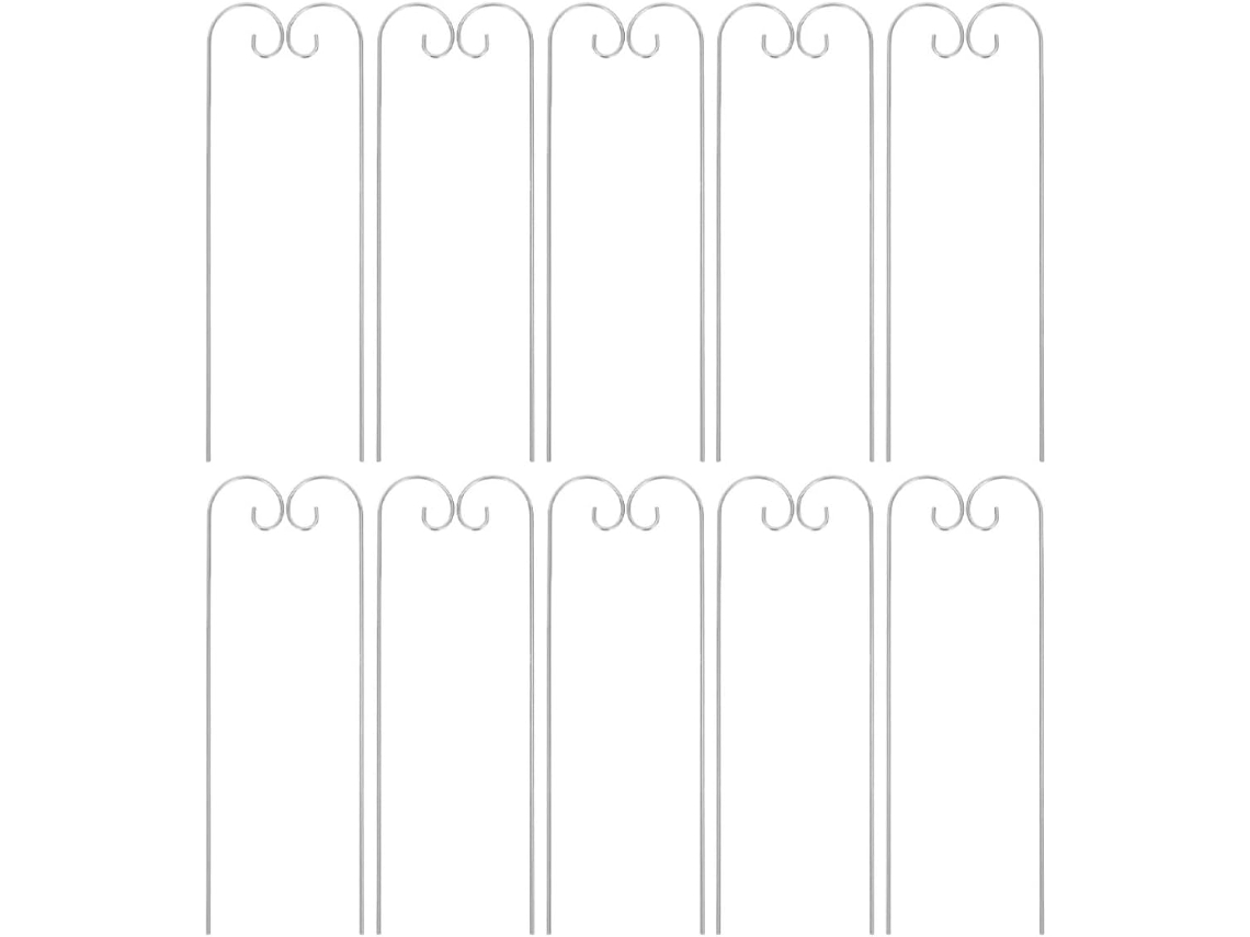 Paquete De 20 Ganchos De Metal De 2,0 X 200 Mm Para Jardín.