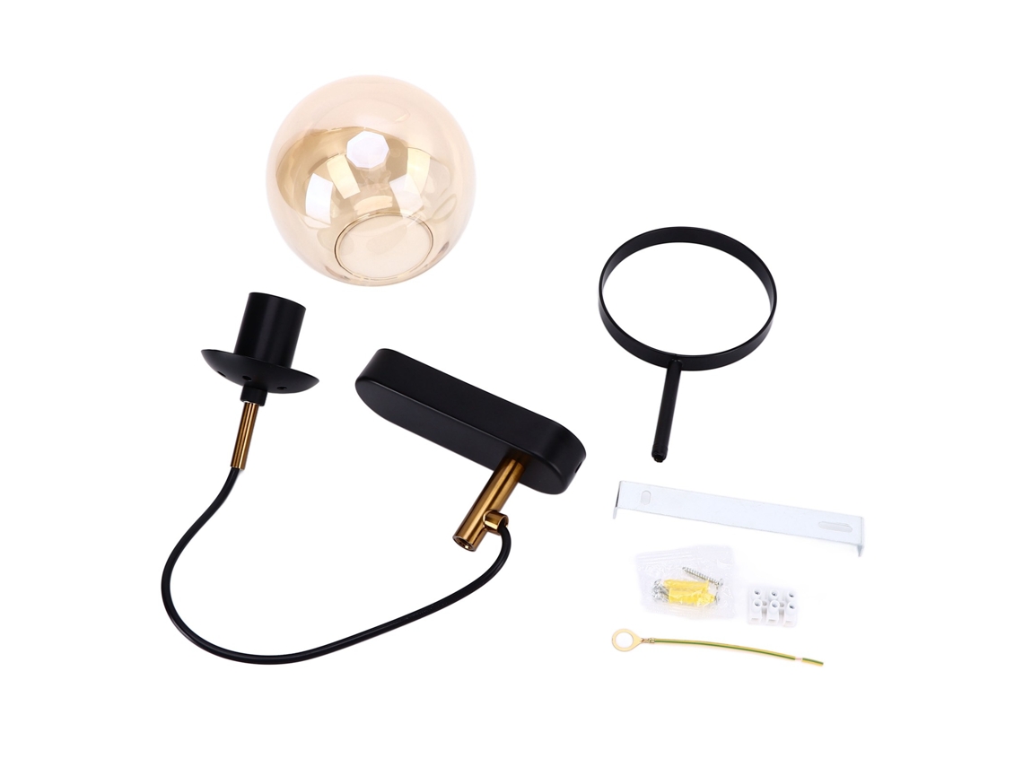 Yncm2026-lámpara De Pared Con Tecnología Blowing Iluminación Suave Transparente Diseño Fashion Lámpara De Cristal Bola 110‑220v